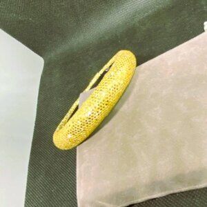 Yellow Fabric Braclete